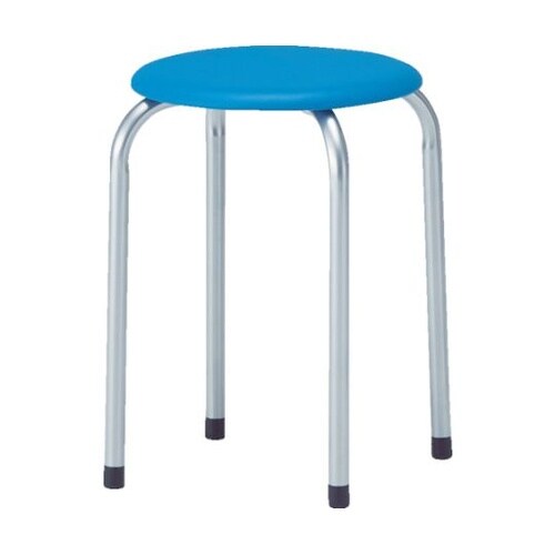 TMSPB 丸イス 塗装脚 ブルー