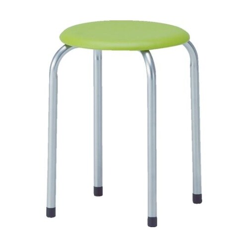 TMSPGN 丸イス 塗装脚 グリーン