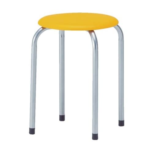 TMSPOR 丸イス 塗装脚 オレンジ