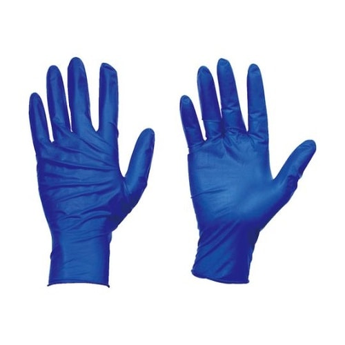 TGNL12BS 天然ゴム手袋粉無青百枚