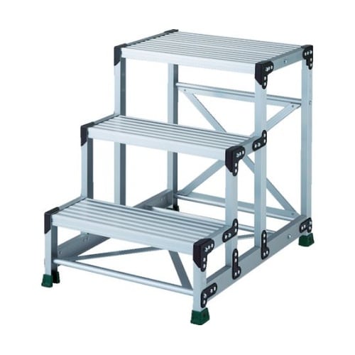 アルミ合金製作業台 3段 高さ0.75m