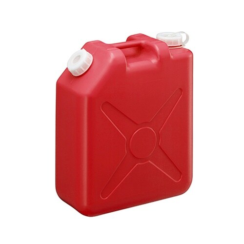 0207R 扁平缶 ノズル無20L 赤