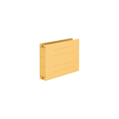 フラットファイル 厚とじ イエロー 10