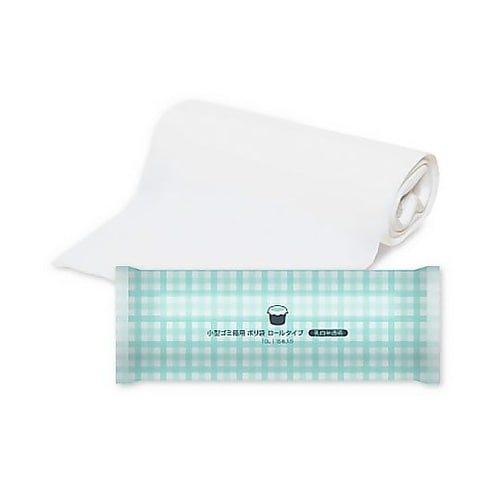 小型ゴミ箱用ポリ袋 ロールタイプ 乳白半