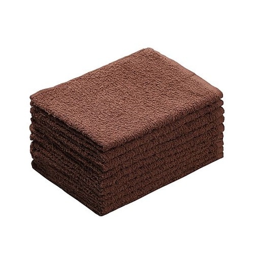 ダークカラーおしぼりタオル ブラウン 1