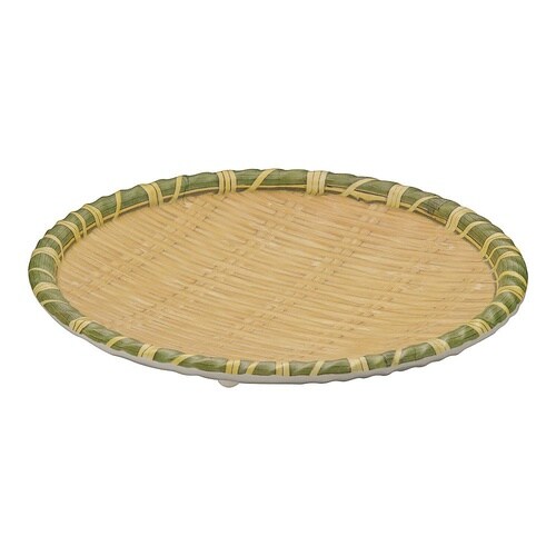 JB−B736YL メラミン竹模様丸皿