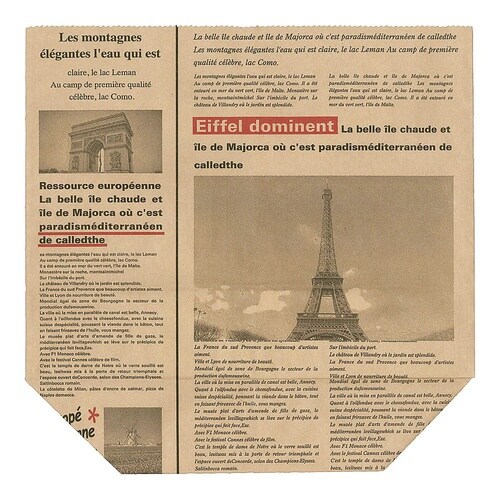 No.413 ヨーロピアン柄亀甲袋 茶