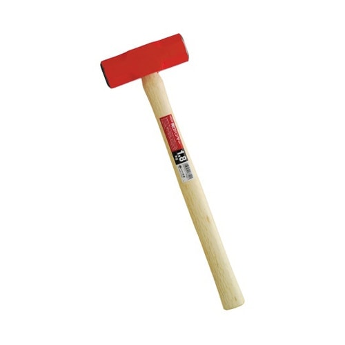 1032206木柄長柄両口ハンマー赤4P