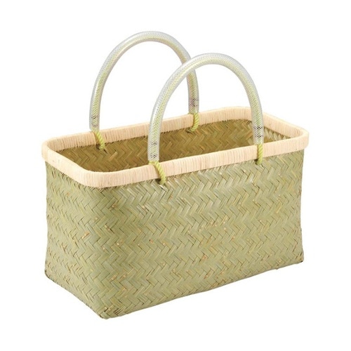 青竹 市場かご 中 ビニール取っ手 11