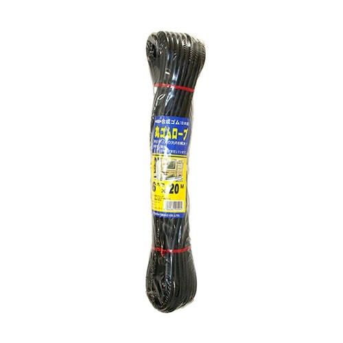 丸ゴムロープ 両アイ 6mm×20m