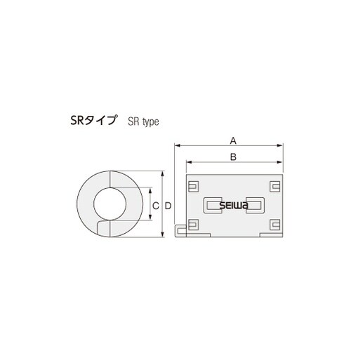 分割フェライトコア 1セット(40個入)