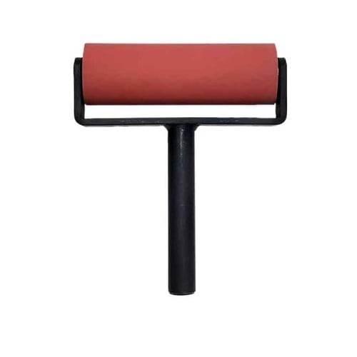 822−08 赤ゴムローラー 軸受無