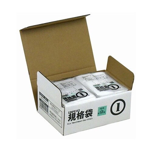 00723001箱売PEポリ袋透明1号