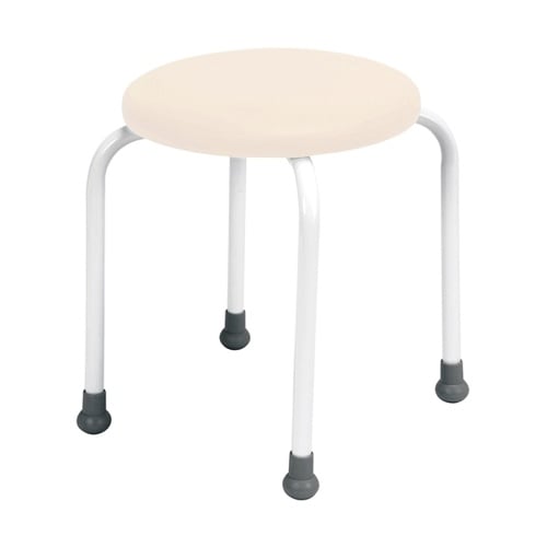 700−7319 丸椅子 背なしホワイト