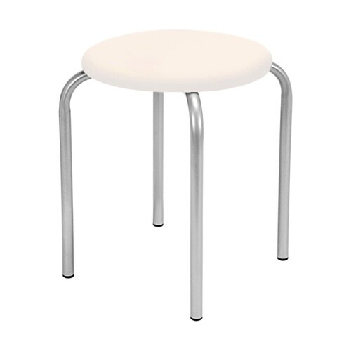 700−7519 丸椅子 カラーホワイト
