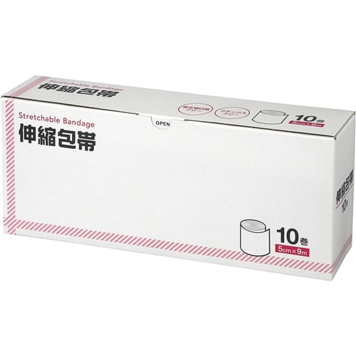 伸縮包帯 5cm×9m 10巻×36箱