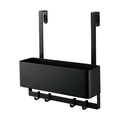 フック付きひっかけ下駄箱扉収納ラック ス