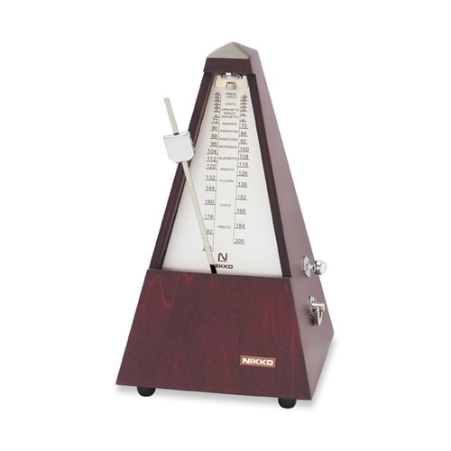 メトロノーム 木製 シルバー 103