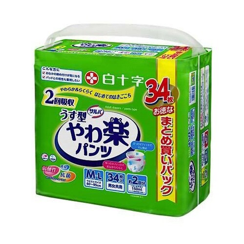 サルバ うす型 やわ楽パンツ 2回吸収