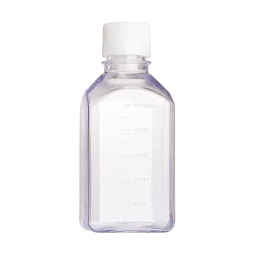 500mL培地ボトル(角型 PETG 個