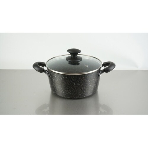 Wマーブルα IH対応両手鍋 20cm