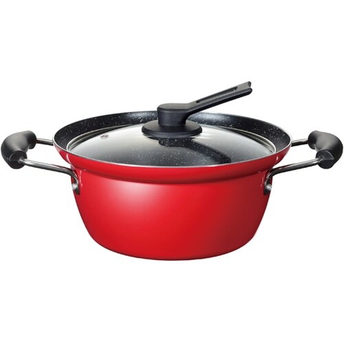 にこみーな IH対応フチ付両手鍋 22c