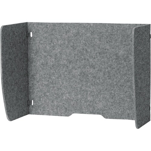 リモートワークパーティション グレー R