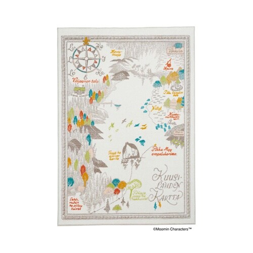 MOOMIN ラグ ムーミン谷の地図 1