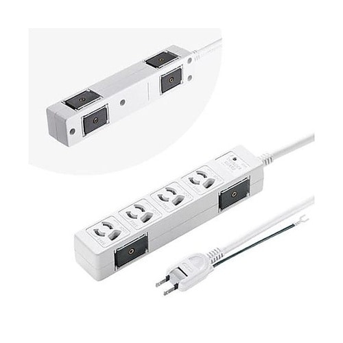 5m タップ(4口/2P/マグネット付/