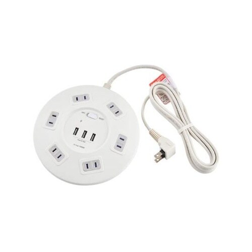 AC100V/14Ax2m タップ(6口