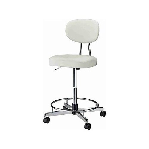 導電チェアー(足掛付/ホワイト) EA9