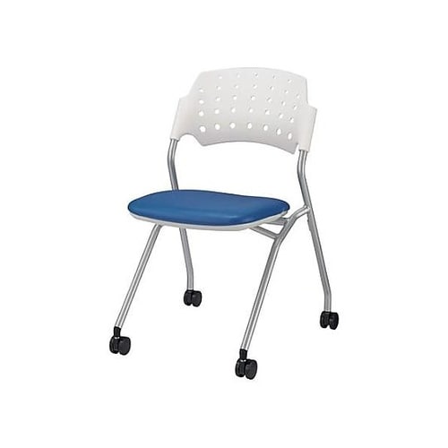 折り畳み椅子(キャスター付/ブルー) E