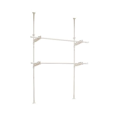 窓枠でたっぷり干せるつっぱり物干し ライ