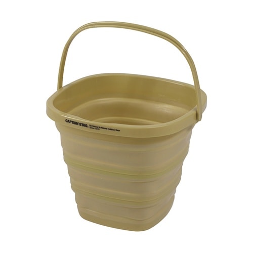 フォールディングソフトバケツ カーキ U