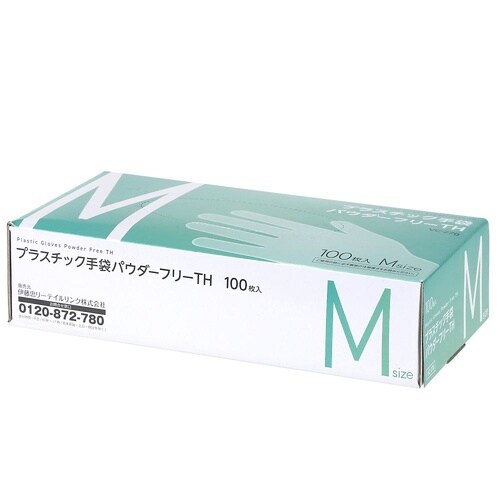 プラスチック手袋パウダーフリーTH M