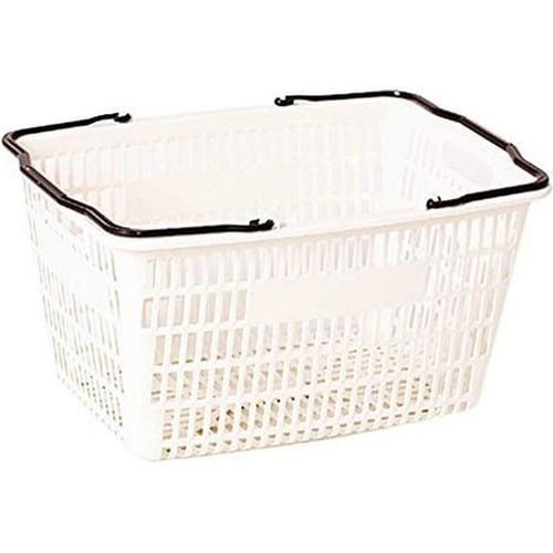 お買い物カゴ アイボリー 1セット(16