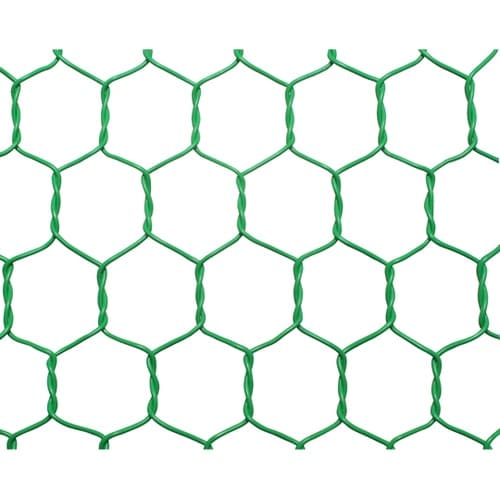 ビニール亀甲金網 グリーン 線径0.85