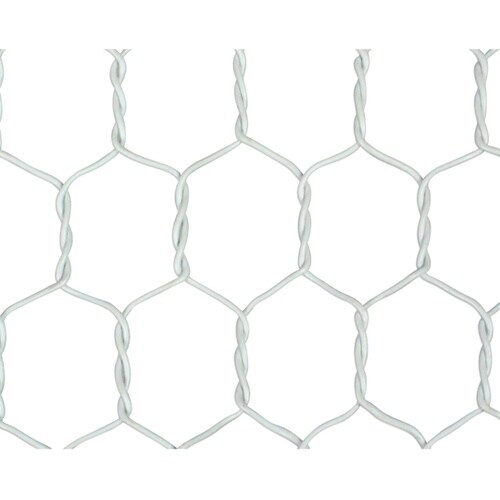 ビニール亀甲金網 ホワイト 線径0.85