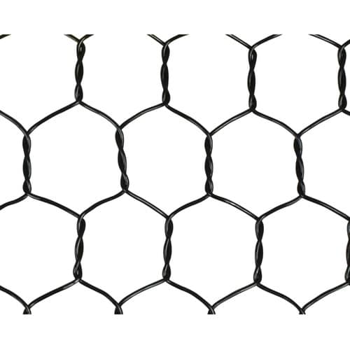 ビニール亀甲金網 ブラック 線径0.85