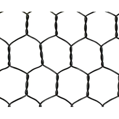 ビニール亀甲金網 ブラック 線径0.85