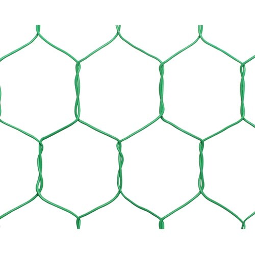 ビニール亀甲金網 グリーン 線径0.85