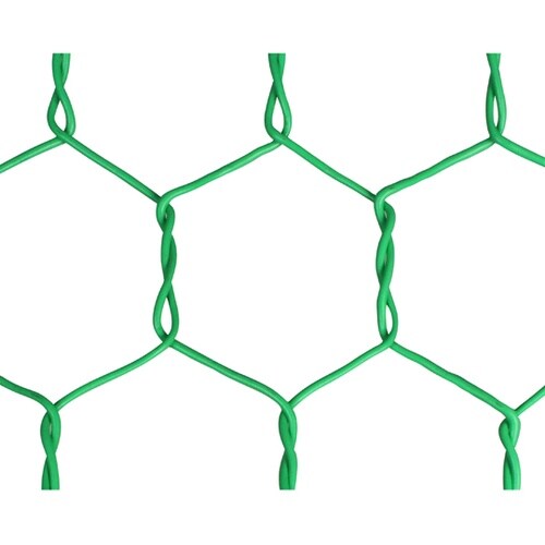 ビニール亀甲金網 グリーン 線径1.15