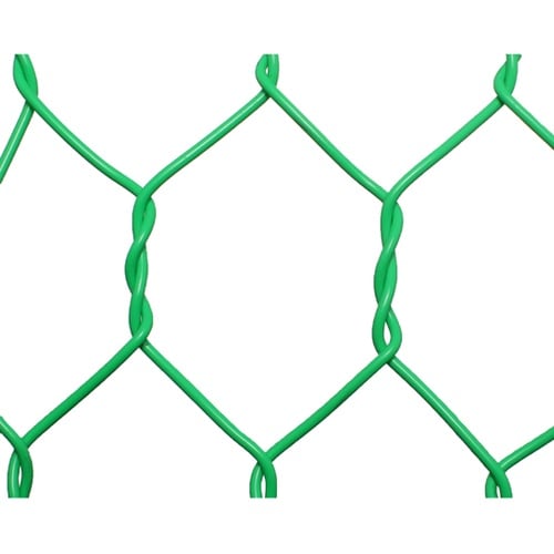ビニール亀甲金網 グリーン 線径1.9m