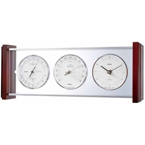 スーパーEX シルバー気象計時計 EX−