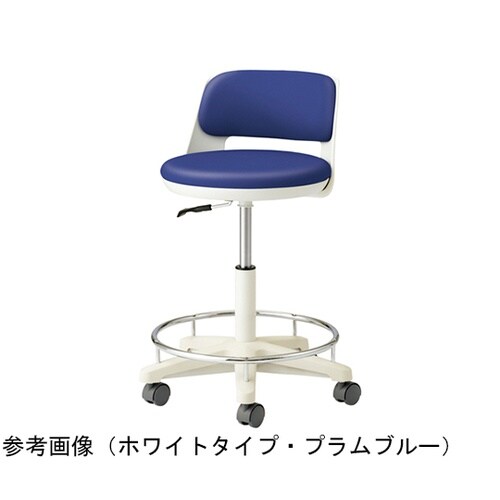 メディカルスツール・背付き・ハイ・足掛け