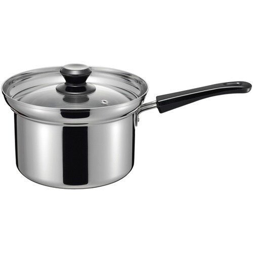 烹味屋 IH対応 片手鍋 18cm ザル