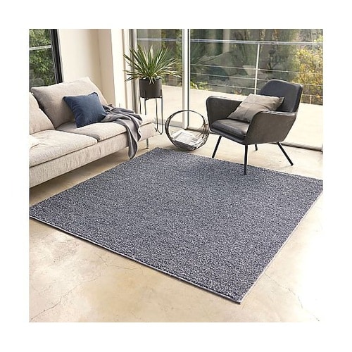 ラグ ルネ 190×190cm ブルーグ