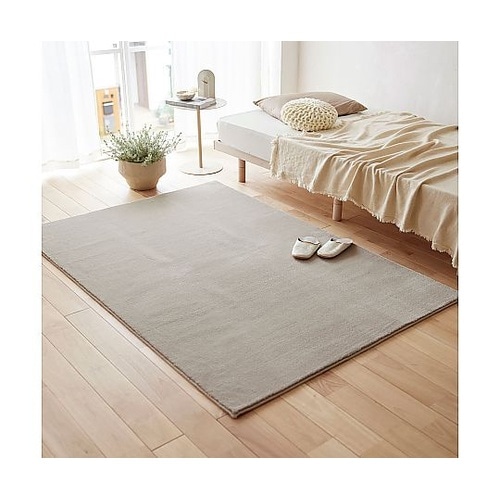 ラグ ハク 90×190cm ベージュ