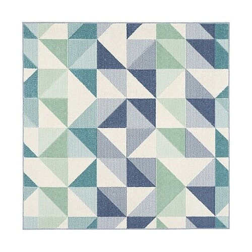 ラグ シーン 190×190cm ブルー