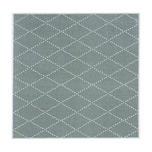 ラグ ポント 185×185cm ブルー